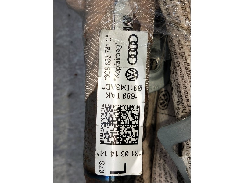 Recambio de airbag cortina delantero izquierdo para volkswagen passat cc (357) 2.0 tdi referencia OEM IAM 3C8880741C  