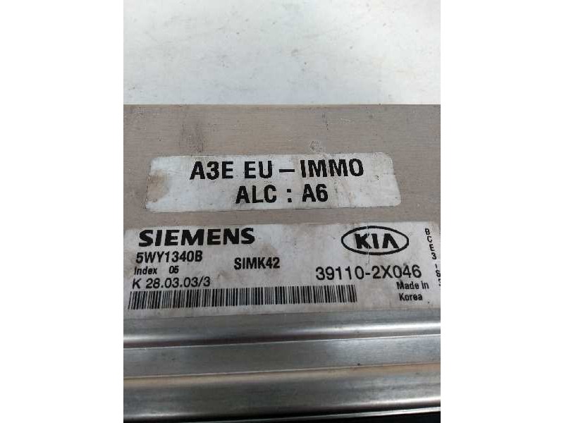Recambio de centralita motor uce para kia rio 1.3 cat referencia OEM IAM 5WY1340B 391102X046 SIMK42