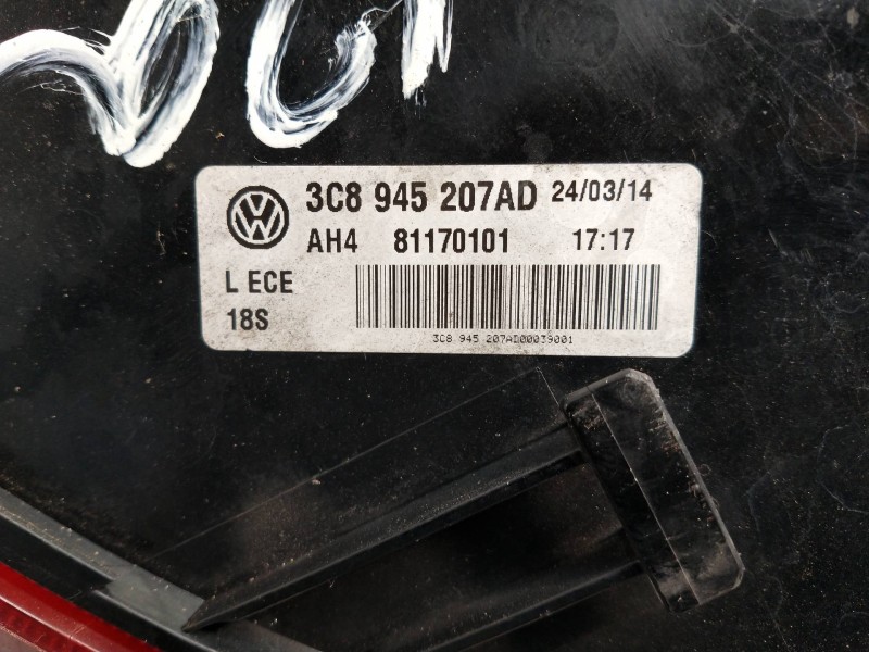 Recambio de piloto trasero izquierdo para volkswagen passat cc (357) 2.0 tdi referencia OEM IAM 3C8945207AD  