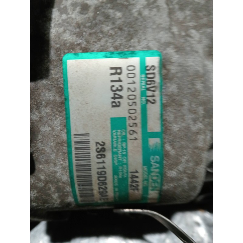 Recambio de compresor aire acondicionado para ford fiesta (cbk) referencia OEM IAM SD7V121442F SANDEN 