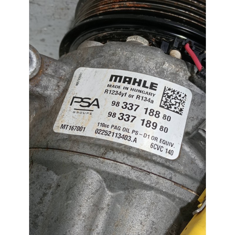 Recambio de compresor aire acondicionado para citroen c4 lim. referencia OEM IAM 9833718880 9833718980 MT167001