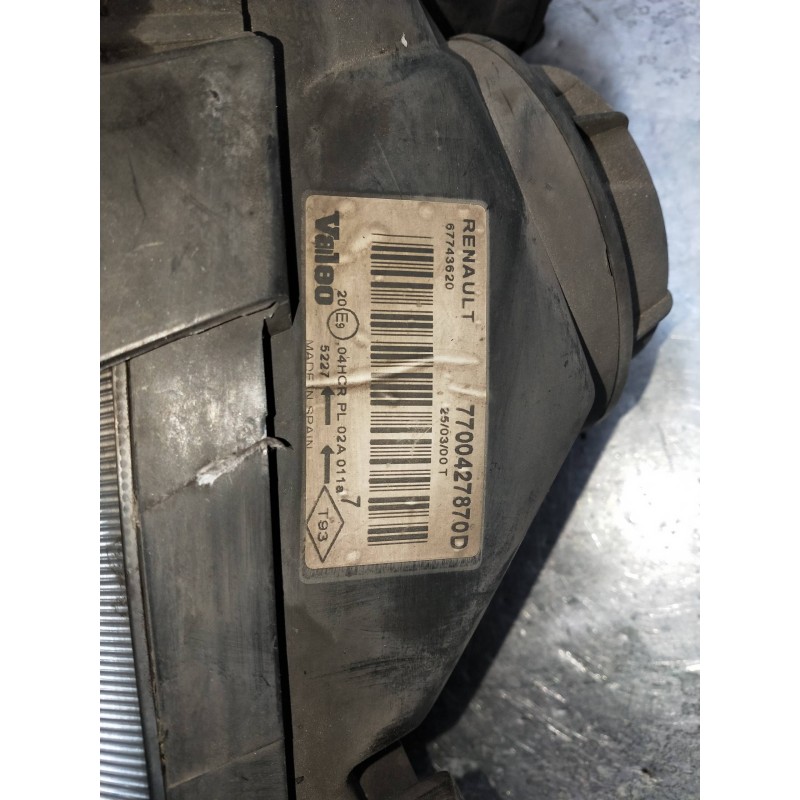 Recambio de faro derecho para renault megane i fase 2 gandtour (ka..) referencia OEM IAM 7700427870D  