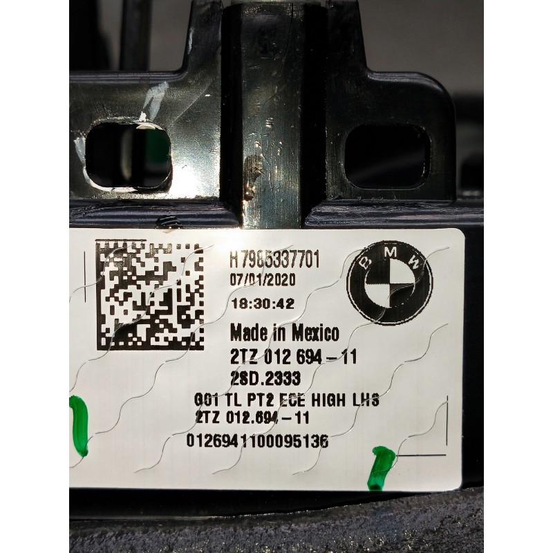 Recambio de piloto trasero izquierdo interior para bmw serie x3 (g01) referencia OEM IAM 2TZ01269411 28D2333 H7985337701