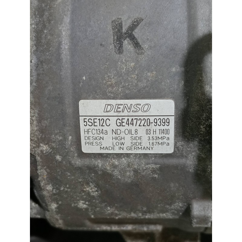 Recambio de compresor aire acondicionado para toyota corolla verso (r1) 2.2 d-4d luna referencia OEM IAM 4472209399  