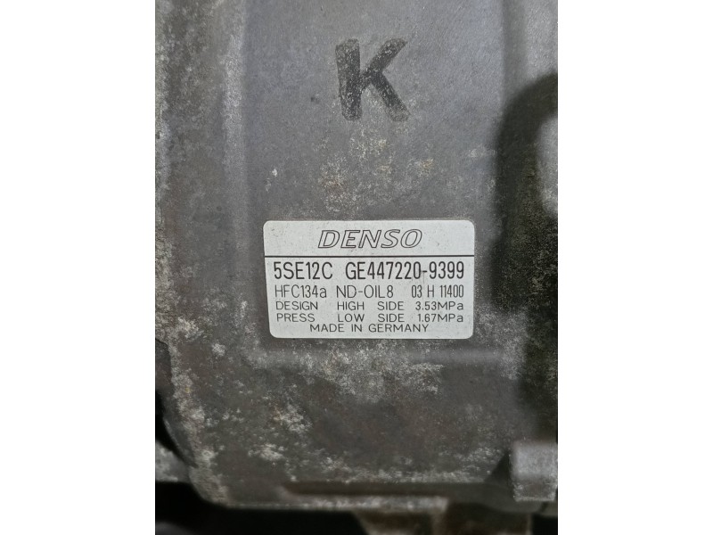 Recambio de compresor aire acondicionado para toyota corolla verso (r1) 2.2 d-4d luna referencia OEM IAM 4472209399  