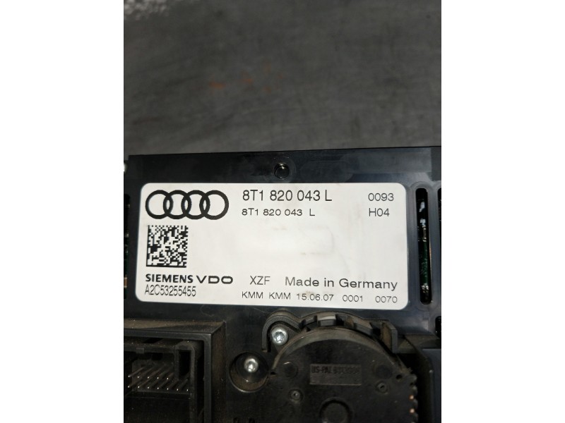 Recambio de mando calefaccion / aire acondicionado para audi a5 coupe (8t) referencia OEM IAM 8T1820043L A2C53255455 