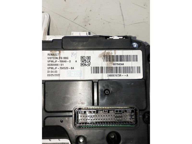 Recambio de cuadro instrumentos para dacia spring referencia OEM IAM 248097473R  