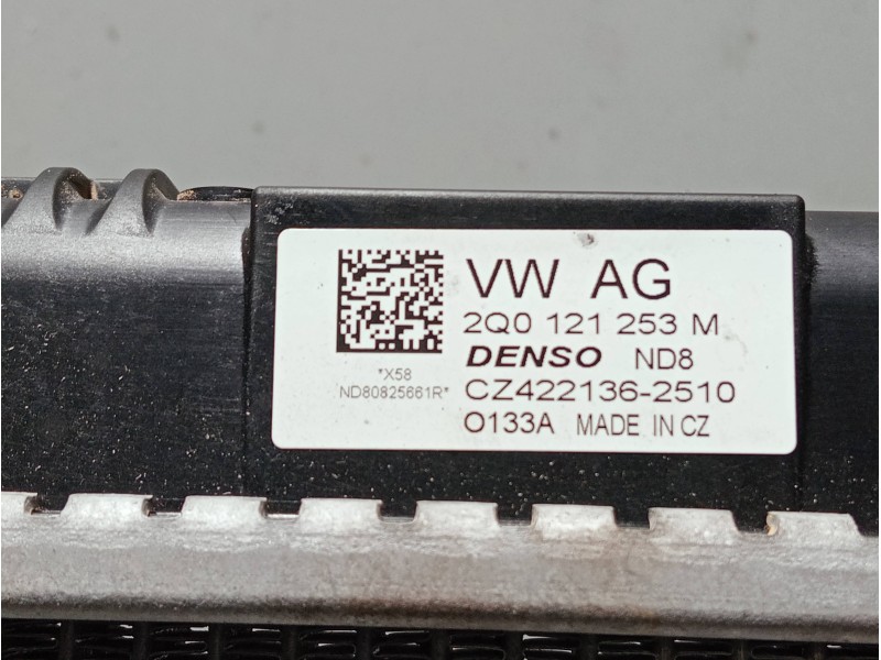 Recambio de radiador agua para audi a1 sportback (gba) referencia OEM IAM 2Q0121253M CZ4221362510 