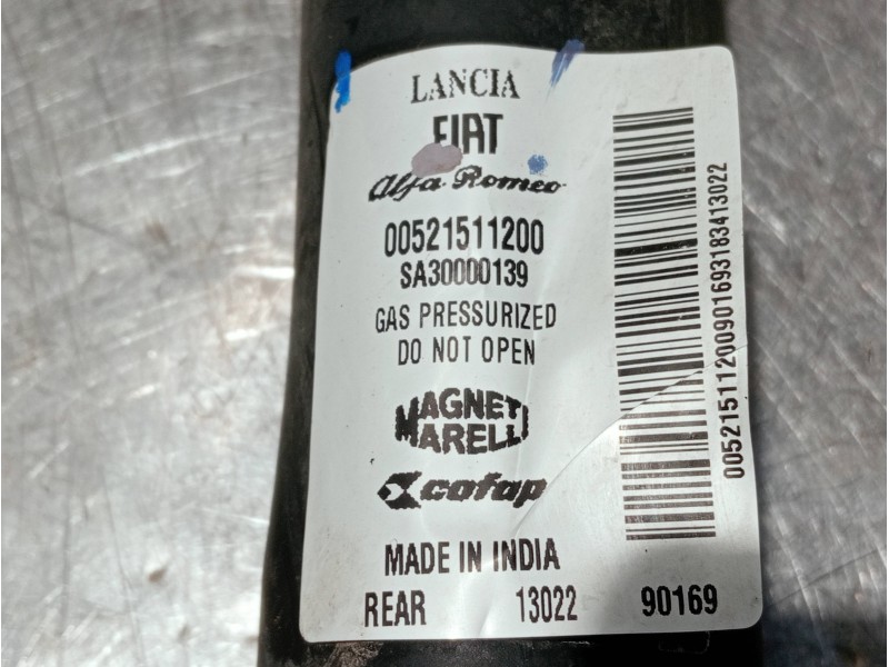 Recambio de amortiguador trasero para fiat 500 312 1.0 hybrid referencia OEM IAM 00521511200 SA30000139 