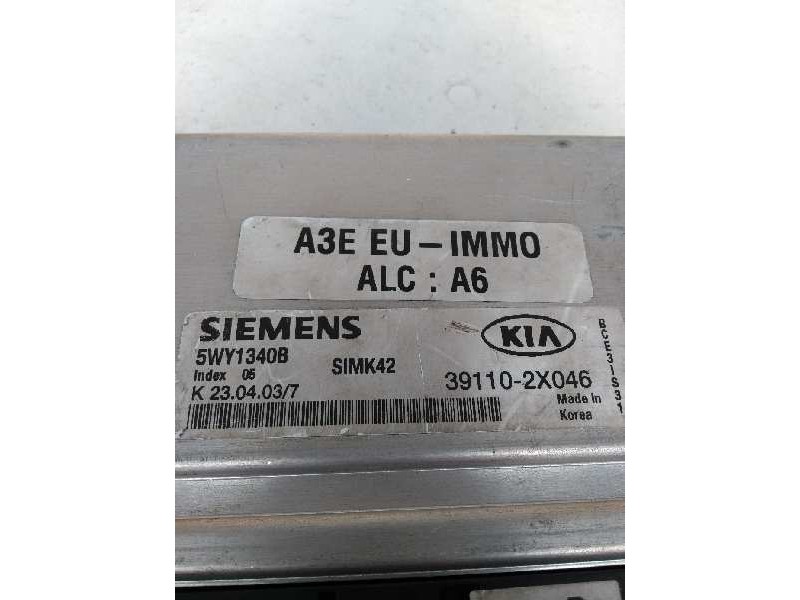 Recambio de centralita motor uce para kia rio 1.3 cat referencia OEM IAM 5WY1340B 391102X046 SIMK42