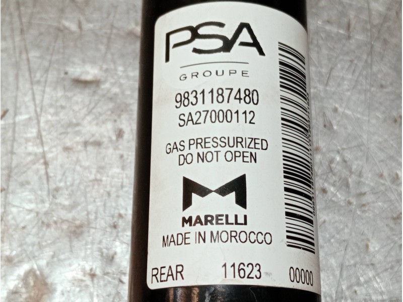Recambio de amortiguador trasero para peugeot 208 (p2) referencia OEM IAM 9831187480 SA27000112 