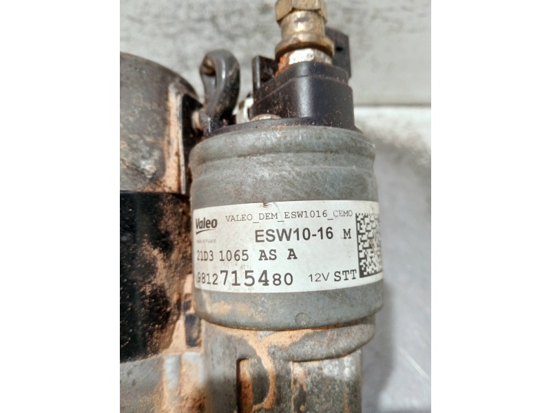 Recambio de motor arranque para peugeot 208 (p2) referencia OEM IAM 9812715480 ESW1016M 