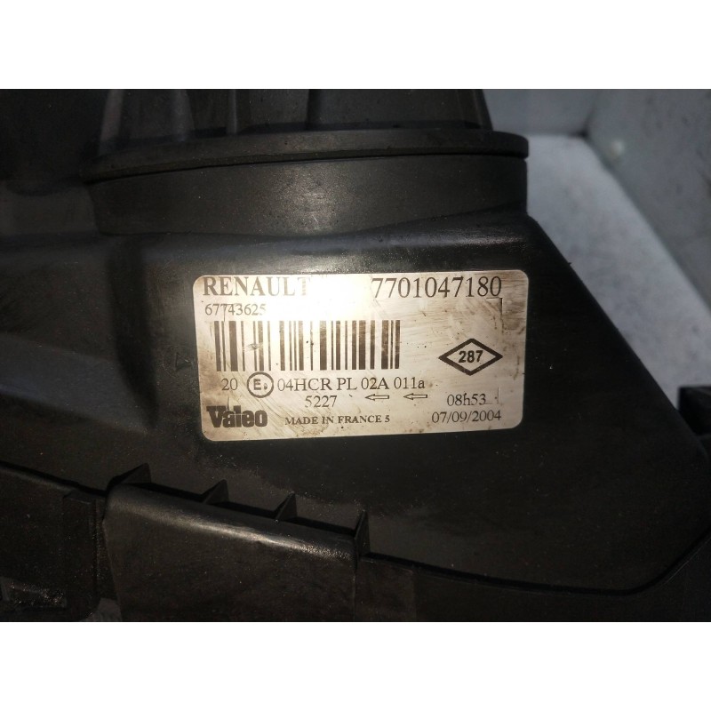 Recambio de faro derecho para renault megane i fase 2 classic (la..) referencia OEM IAM 7701047180  