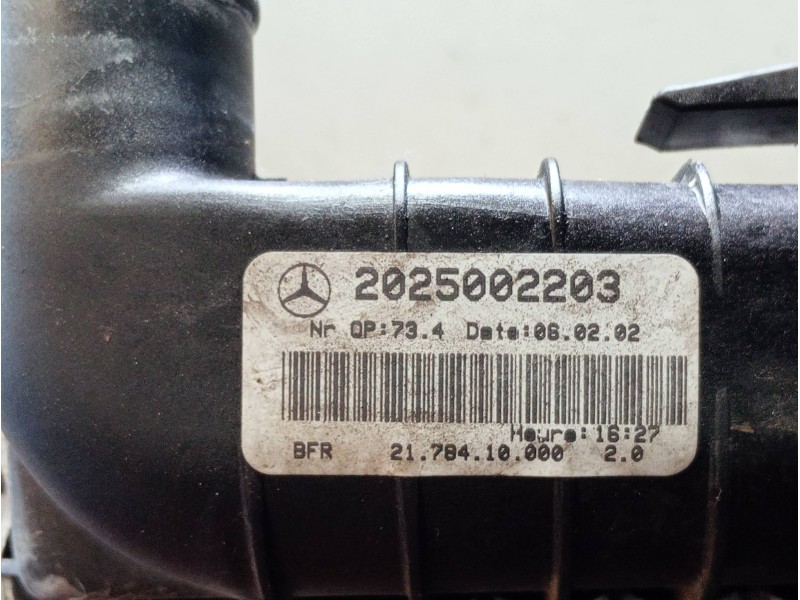 Recambio de radiador agua para mercedes clase slk (w170) roadster referencia OEM IAM 2025002203  