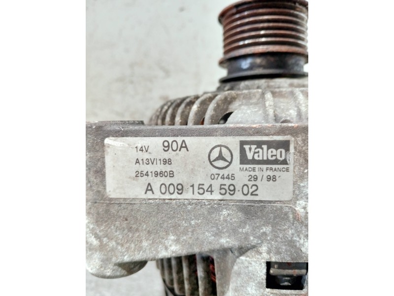 Recambio de alternador para mercedes clase slk (w170) roadster referencia OEM IAM A0091545902 2541960B 