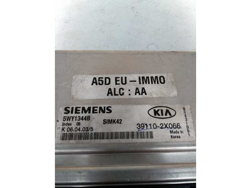 Recambio de centralita motor uce para kia rio 1.5 cat referencia OEM IAM 5WY1344B 391102X066 SIMK42