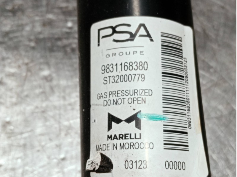 Recambio de amortiguador delantero izquierdo para peugeot 208 (p2) referencia OEM IAM 9831168380 ST32000779 