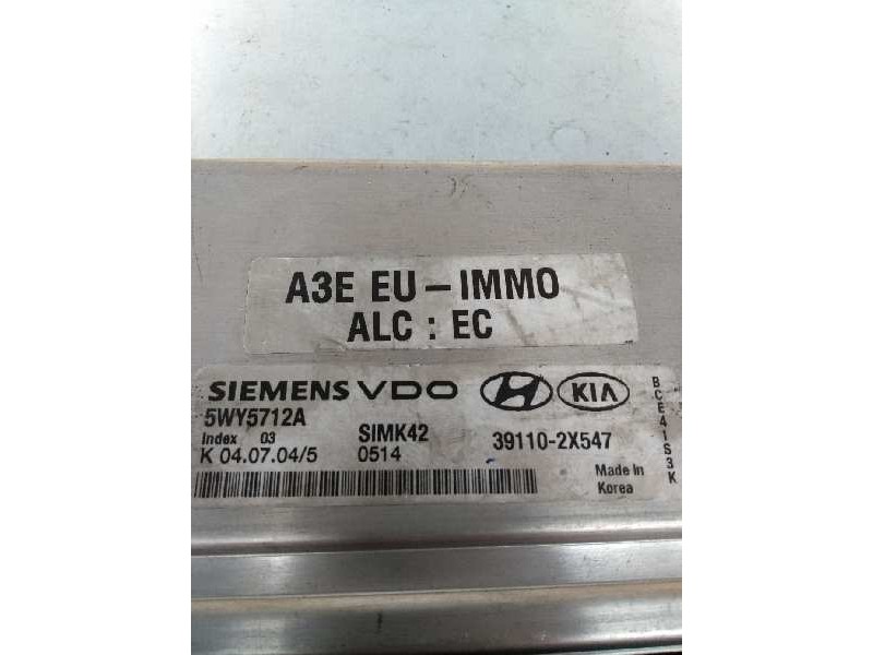 Recambio de centralita motor uce para kia rio 1.3 cat referencia OEM IAM 5WY5712A 391102X547 SIMK42