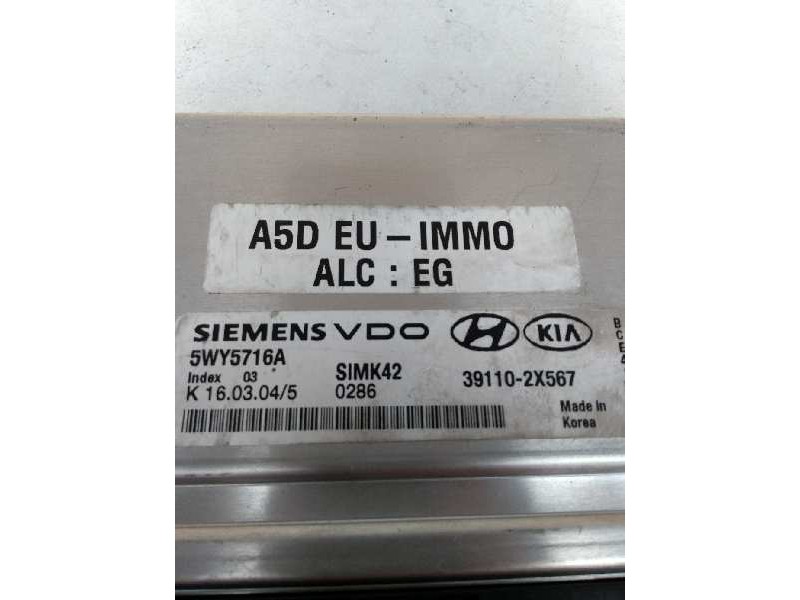 Recambio de centralita motor uce para kia rio 1.5 cat referencia OEM IAM 5WY5716A 391102X567 SIMK42