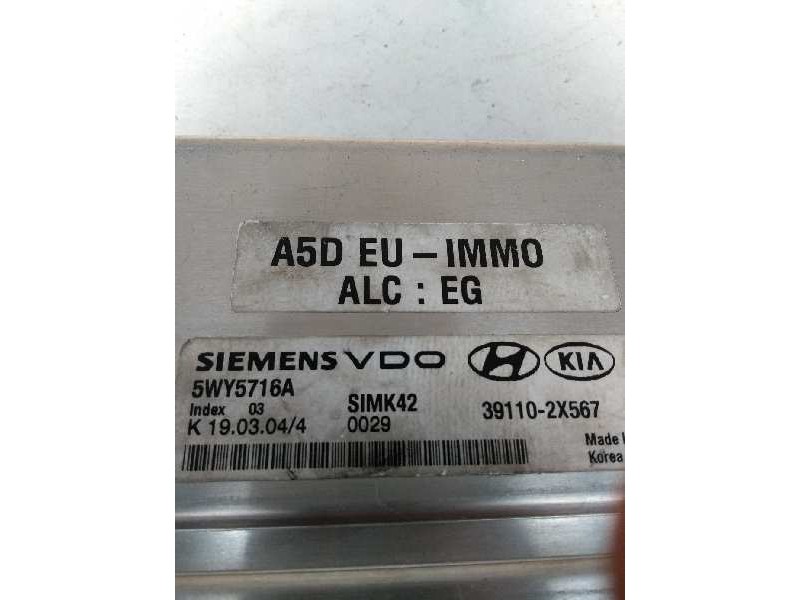 Recambio de centralita motor uce para kia rio ipanema berlina referencia OEM IAM 5WY5716A 391102X567 SIMK42