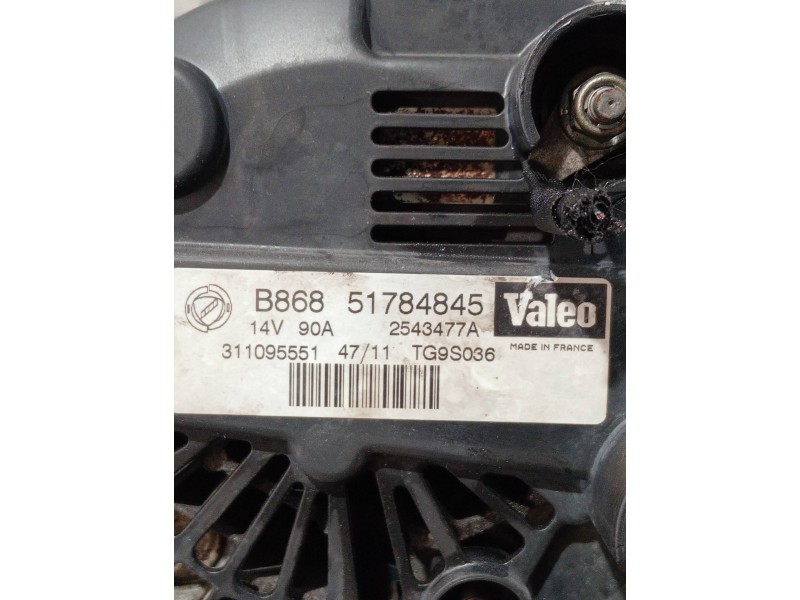 Recambio de alternador para fiat punto (199) easy referencia OEM IAM 51784845 2543477A TG9S036