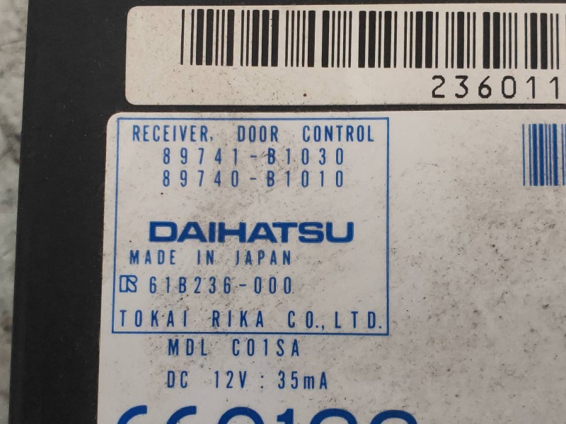 Recambio de modulo electronico para daihatsu sirion (m3..) 1,3 referencia OEM IAM 89741B1030 89740B1010 