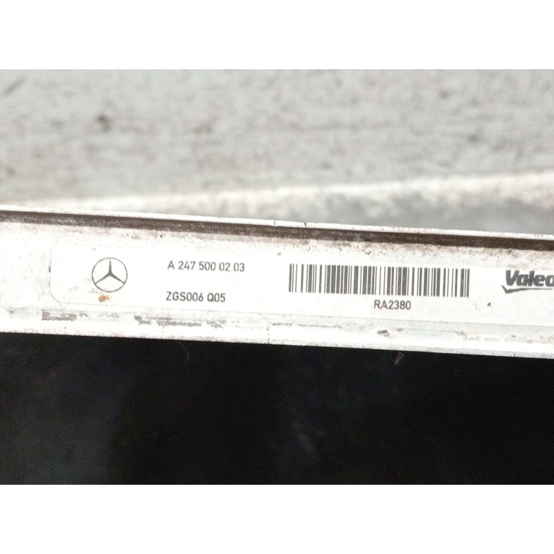 Recambio de radiador agua para mercedes-benz clase gla (bm 247) referencia OEM IAM A2475000203  