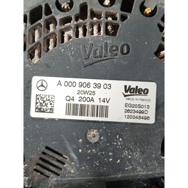 Recambio de alternador para mercedes-benz clase gla (bm 247) referencia OEM IAM A0009063903/EG20S013/2823499D  