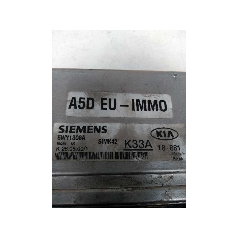 Recambio de centralita motor uce para kia rio 1.5 cat referencia OEM IAM 5WY1308A K33A 18881 SIMK42