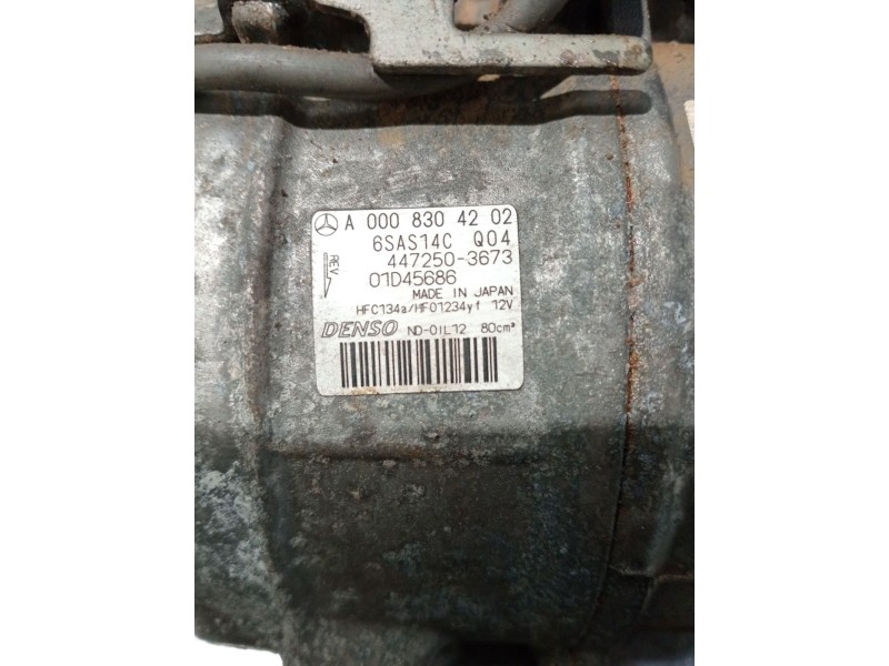 Recambio de compresor aire acondicionado para mercedes-benz clase gla (bm 247) referencia OEM IAM A0008304202 4472503673 