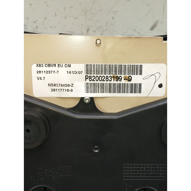 Recambio de cuadro instrumentos para opel vivaro furgón/combi (07.2006 =>) referencia OEM IAM P8200283199281123777281177168  