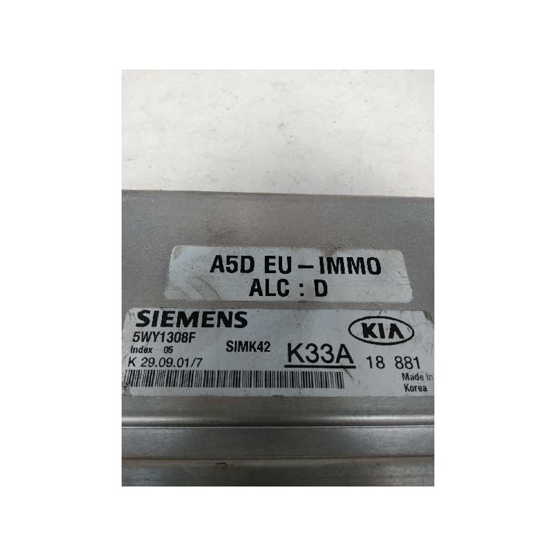Recambio de centralita motor uce para kia rio 1.5 cat referencia OEM IAM 5WY1308F K33A 18881 SIMK42