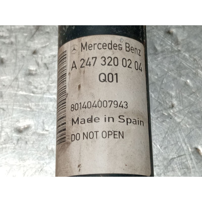 Recambio de amortiguador trasero izquierdo para mercedes-benz clase gla (bm 247) referencia OEM IAM A2473200204 801404007943 