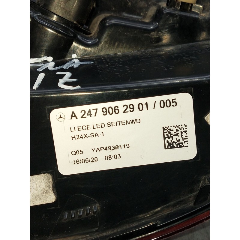 Recambio de piloto trasero izquierdo para mercedes-benz clase gla (bm 247) referencia OEM IAM a2479062901  