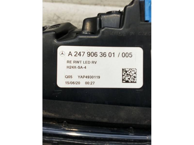 Recambio de piloto trasero derecho interior para mercedes-benz clase gla (bm 247) referencia OEM IAM a2479063601  