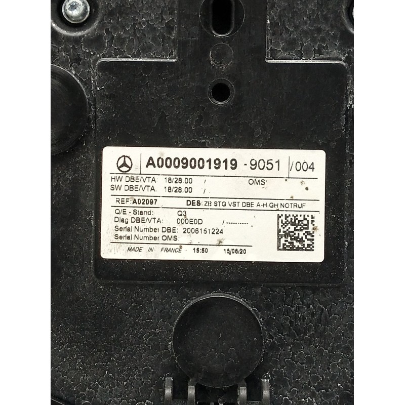 Recambio de luz interior para mercedes-benz clase gla (bm 247) referencia OEM IAM A0009001919  