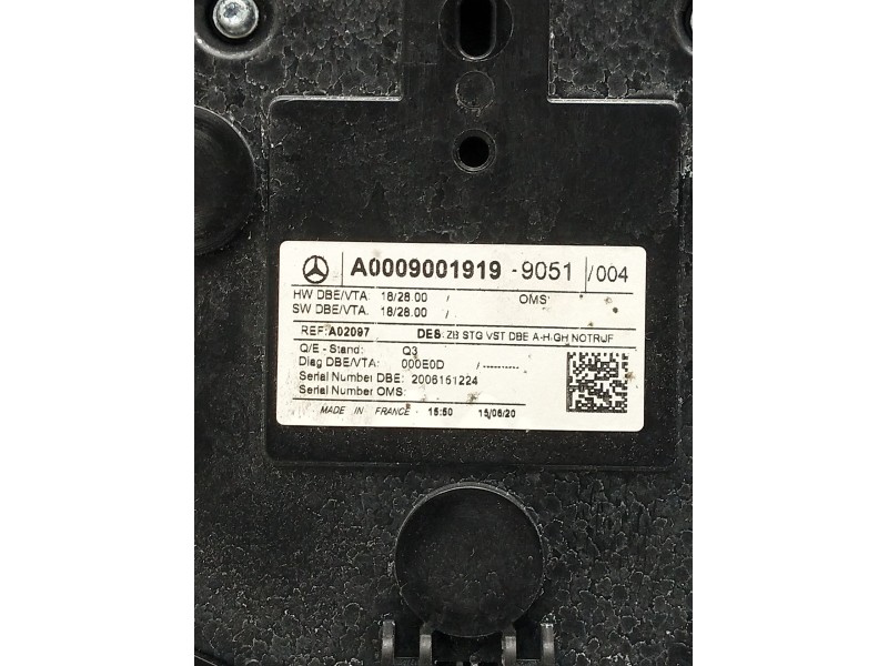 Recambio de luz interior para mercedes-benz clase gla (bm 247) referencia OEM IAM A0009001919  