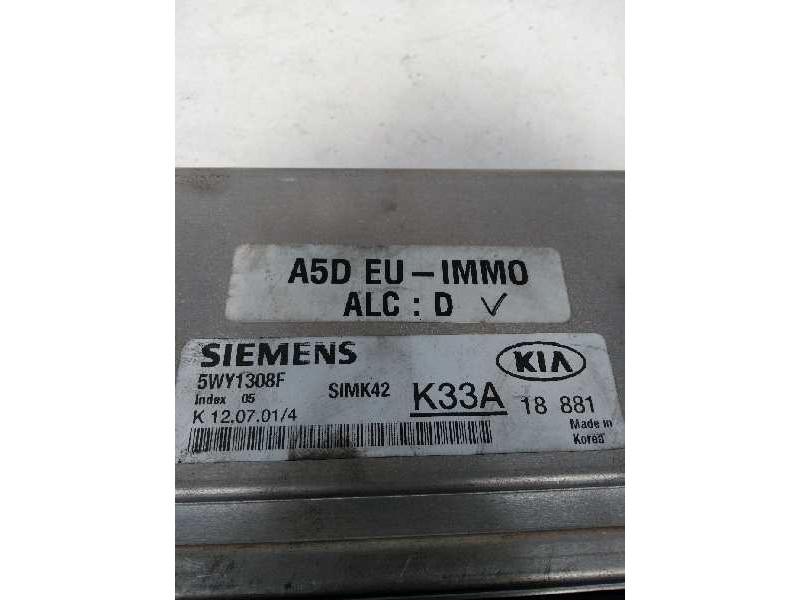 Recambio de centralita motor uce para kia rio 1.5 cat referencia OEM IAM 5WY1308F K33A 18881 SIMK42