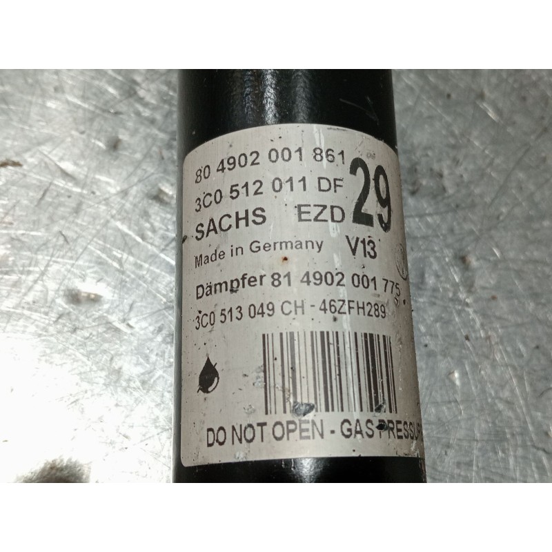 Recambio de amortiguador trasero para volkswagen passat cc (357) 2.0 tdi referencia OEM IAM 3C0512011DF 804902001861 3C0513049CH