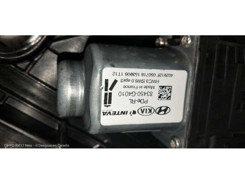 Recambio de elevalunas trasero izquierdo para hyundai i30 (pd) essence referencia OEM IAM 83470G4030 83450G4010 