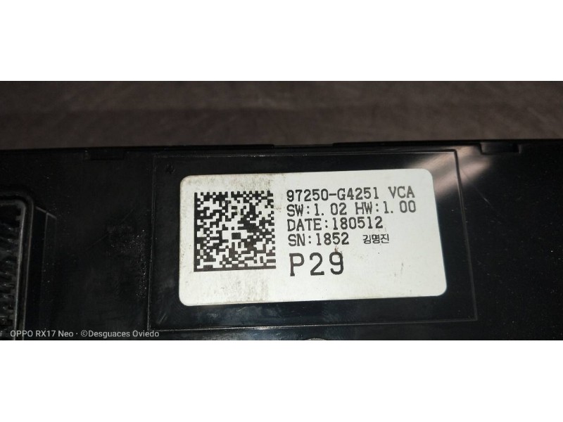 Recambio de mando calefaccion / aire acondicionado para hyundai i30 (pd) essence referencia OEM IAM 97250G4251  