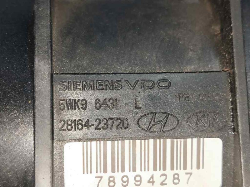 Recambio de caudalimetro para kia sportage 2.0 cat referencia OEM IAM 5WK96431 2816423720 SIEMENS