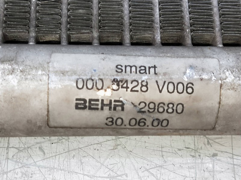 Recambio de radiador agua para smart coupe 0.6 turbo cat referencia OEM IAM   