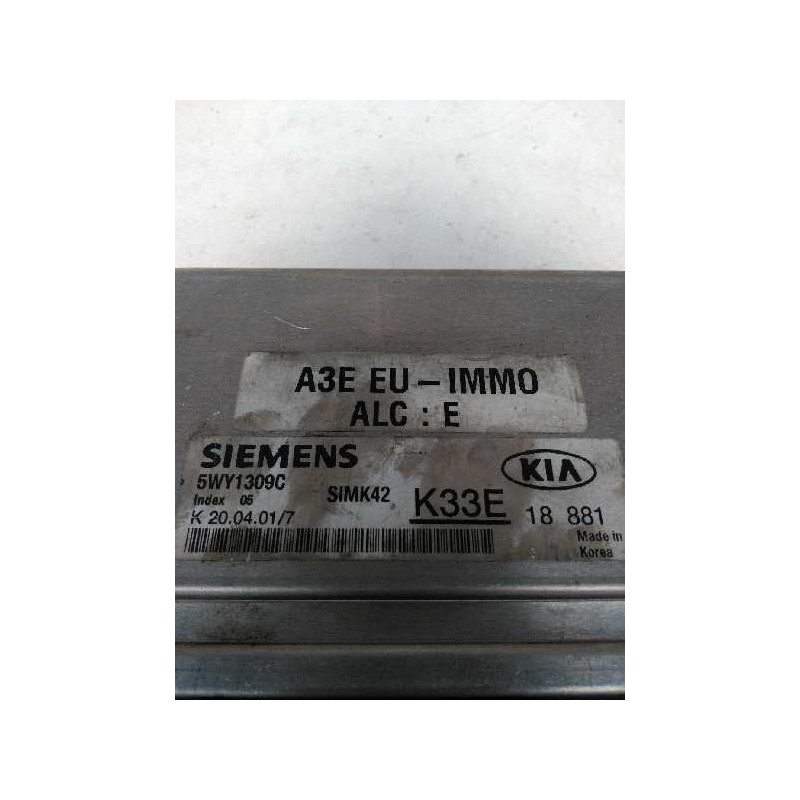 Recambio de centralita motor uce para kia rio 1.3 cat referencia OEM IAM 5WY1309C K33E 18881 SIMK42
