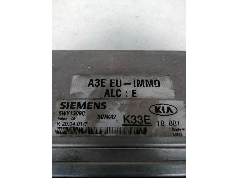 Recambio de centralita motor uce para kia rio 1.3 cat referencia OEM IAM 5WY1309C K33E 18881 SIMK42