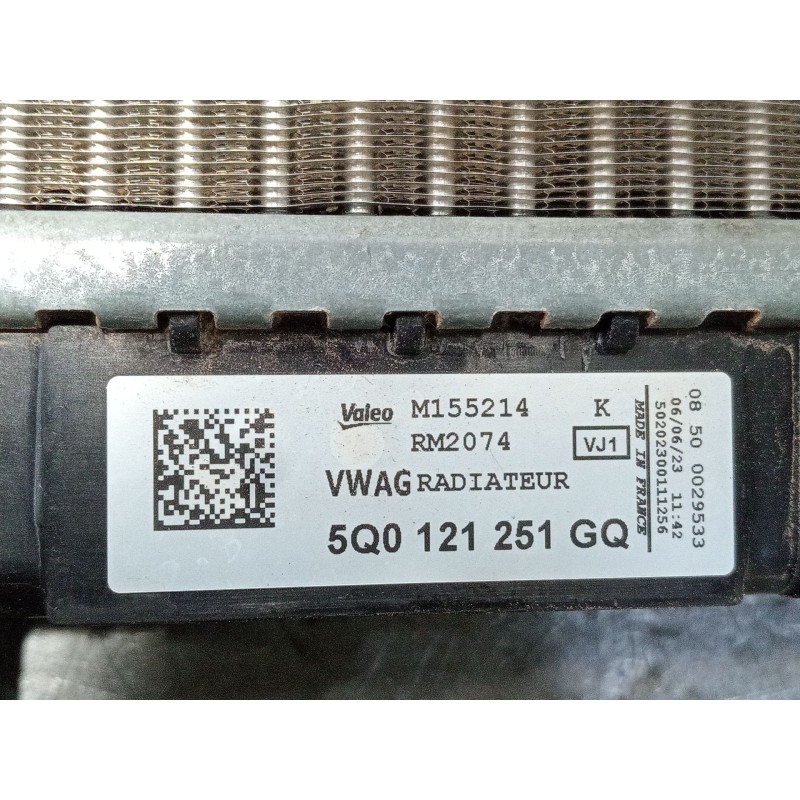 Recambio de radiador agua para cupra formentor referencia OEM IAM 5Q0121251GQ M155214 