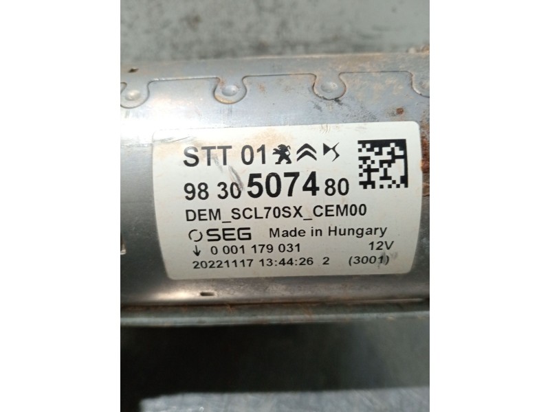 Recambio de motor arranque para opel corsa f referencia OEM IAM 9830507480 0001179031 20221117