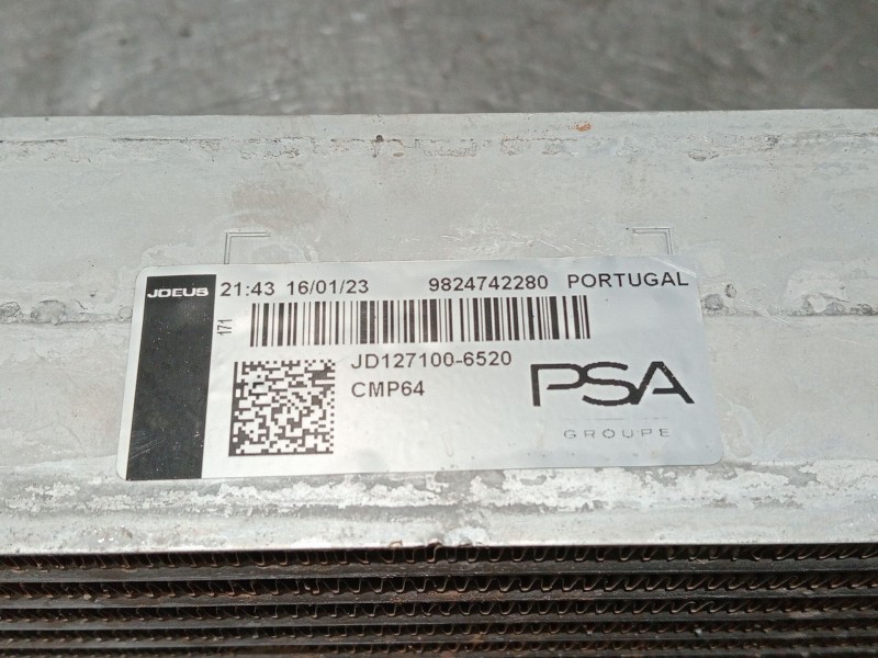 Recambio de intercooler para peugeot 208 (p2) referencia OEM IAM 9824742280 JD271006520 