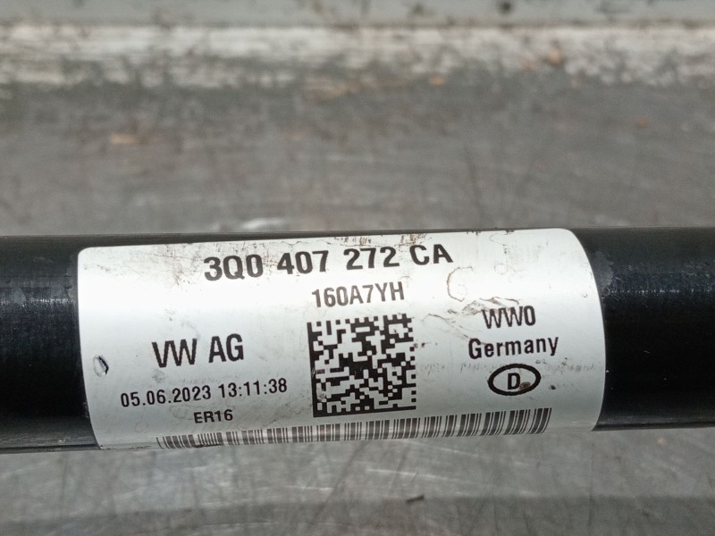 Recambio de transmision delantera derecha para cupra formentor referencia OEM IAM 3Q407272CA  