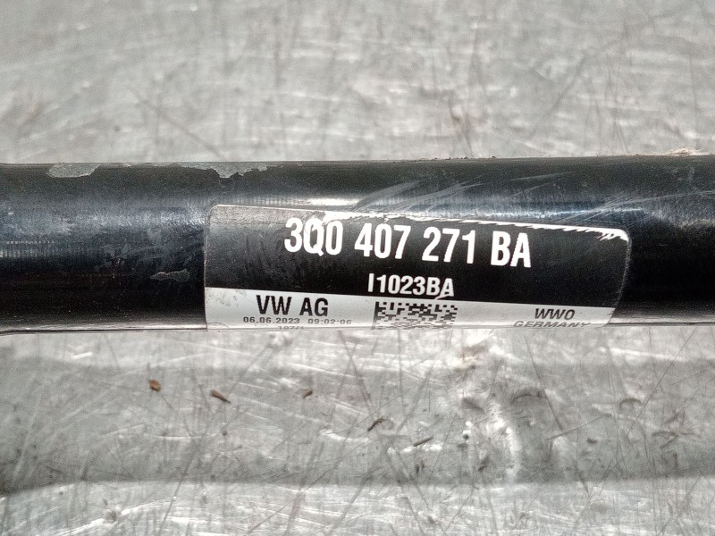 Recambio de transmision delantera izquierda para cupra formentor referencia OEM IAM 3Q407271BA  
